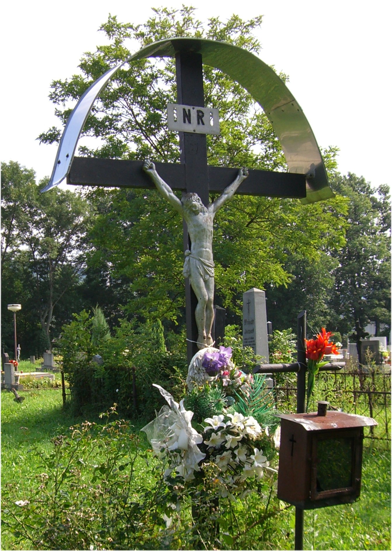 Kreuz auf dem Friedhof Ober Metzenseifen